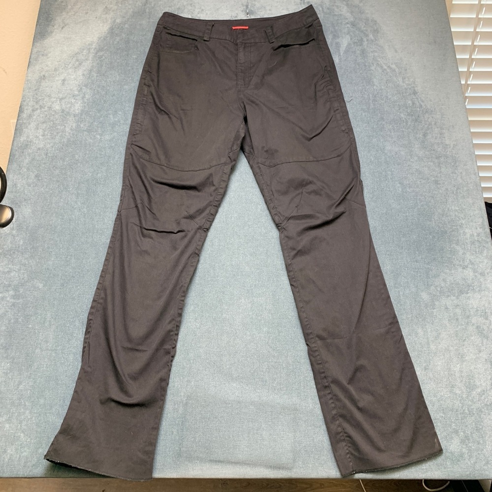 Tesla Motors Uniform Work Pants Mens 36 Black Utility Flat Front Straight Leg
